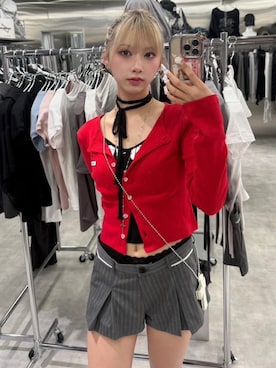 「アイテム（その他パンツ）」を使った、Never mind the XU / Chikashitsu+さん（レディース・153cm）の夏コーディネート