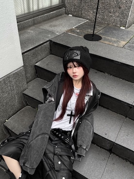 Never mind the XU / Chikashitsu+さん（レディース・157cm）の冬コーディネート