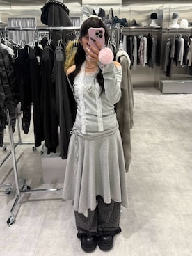 Never mind the XU / Chikashitsu+さん（レディース・153cm）の秋コーディネート