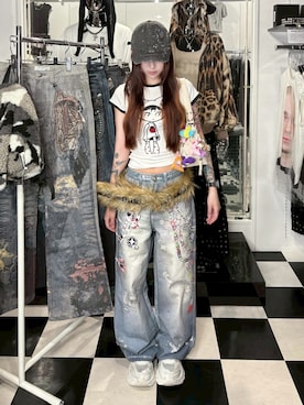 Never mind the XU / Chikashitsu+さん(レディース・156cm)の夏コーディネート
