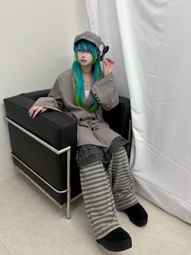 Never mind the XU / Chikashitsu+さん(レディース・160cm)の春コーディネート