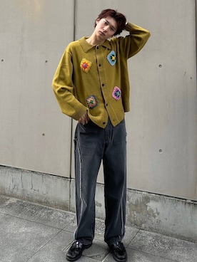 「MISTERCHILD（ミスターチャイルド）のアイテム」を使った、Never mind the XU / Chikashitsu+さん（メンズ・180cm）の冬コーディネート