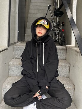 Never mind the XU / Chikashitsu+さん（レディース・163cm）の冬コーディネート