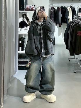 Never mind the XU / Chikashitsu+さんのコーディネート