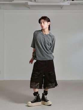 Never mind the XU / Chikashitsu+さん（メンズ・177cm）の夏コーディネート