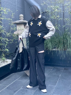 「MISTERCHILD（ミスターチャイルド）のアイテム」を使った、Never mind the XU / Chikashitsu+さん（レディース・157cm）の冬コーディネート