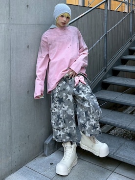 Never mind the XU / Chikashitsu+さん（レディース・159cm）の冬コーディネート