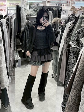 「アイテム（その他トップス）」を使った、Never mind the XU / Chikashitsu+さん（レディース・153cm）の秋コーディネート