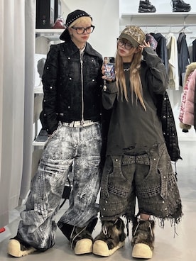 Never mind the XU / Chikashitsu+さん（レディース・165cm）の冬コーディネート