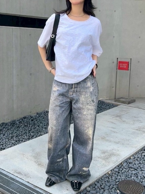 Chikashitsu+（チカシツプラス） ワイドパンツ ジーンズ 「Chikashitsu 