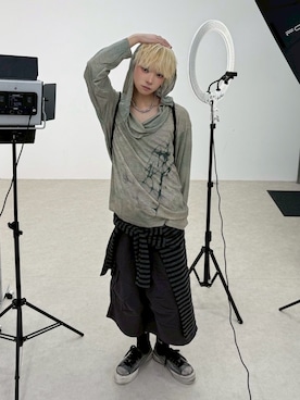 Never mind the XU / Chikashitsu+さん（メンズ・164cm）の冬コーディネート