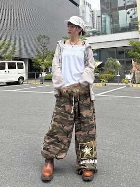 「SETUPEXE（セットアップイーエックスイー）のアイテム」を使った、Never mind the XU / Chikashitsu+さん（レディース・158cm）の秋コーディネート