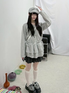 Never mind the XU / Chikashitsu+さん(レディース・150cm)の春コーディネート