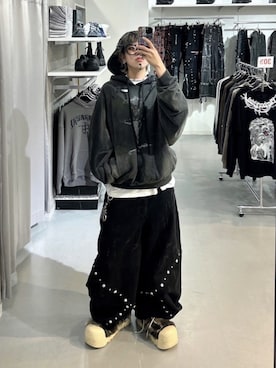 Never mind the XU / Chikashitsu+さん(レディース・165cm)の冬コーディネート