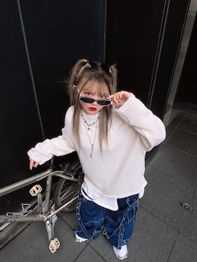 Never mind the XU / Chikashitsu+さん(レディース・157cm)の春コーディネート