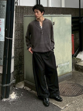 Never mind the XU / Chikashitsu+さん（メンズ・153cm）の秋コーディネート
