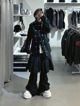 Never mind the XU / Chikashitsu+さんのコーディネート