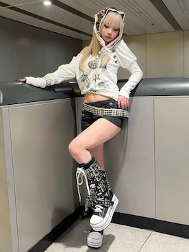 Never mind the XU / Chikashitsu+さん（レディース・153cm）の夏コーディネート