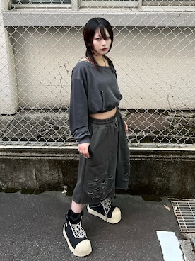 Never mind the XU / Chikashitsu+さん（レディース・154cm）の秋コーディネート