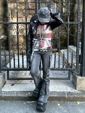 「SETUPEXE（セットアップイーエックスイー）のアイテム」を使った、Never mind the XU / Chikashitsu+さん（レディース・148cm）の冬コーディネート