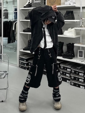 「学生コーデ」｜Never mind the XU / Chikashitsu+さん（メンズ・168cm）の春コーディネート