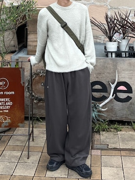 「NOMANUAL（NOMANUAL）のアイテム」を使った、Never mind the XU / Chikashitsu+さん（メンズ・180cm）の秋コーディネート