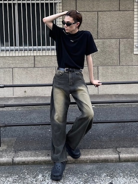 Never mind the XU / Chikashitsu+さん（メンズ・180cm）の夏コーディネート