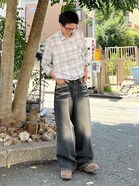 Never mind the XU / Chikashitsu+さん（メンズ・178cm）の秋コーディネート