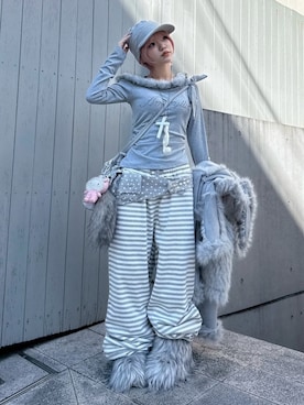 「アイテム（財布/小物）」を使った、Never mind the XU / Chikashitsu+さん（レディース・152cm）の秋コーディネート