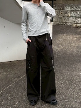 Never mind the XU / Chikashitsu+さん(メンズ・176cm)の春コーディネート