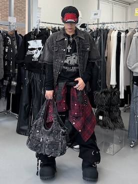 「TRIPP nyc（トリップニューヨークシティ）のアイテム」を使った、Never mind the XU / Chikashitsu+さん（メンズ・171cm）の春コーディネート