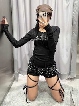 Never mind the XU / Chikashitsu+さん（レディース・153cm）の秋コーディネート