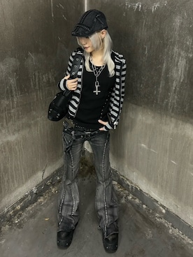 Never mind the XU / Chikashitsu+さん(レディース・156cm)の夏コーディネート