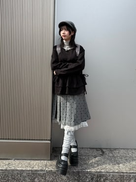 「アクセサリー」｜Never mind the XU / Chikashitsu+さん（レディース・153cm）の春コーディネート