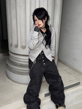 「アクセサリー」｜Never mind the XU / Chikashitsu+さん（レディース・153cm）の春コーディネート