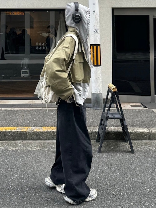 Chikashitsu +】pocket string backpack（バックパック/リュック
