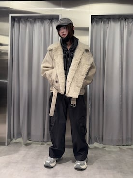 Never mind the XU / Chikashitsu+さん（メンズ・172cm）の冬コーディネート