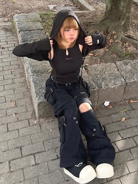 Never mind the XU / Chikashitsu+さん（レディース・153cm）の秋コーディネート