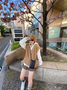 Never mind the XU / Chikashitsu+さん（レディース・163cm）の冬コーディネート