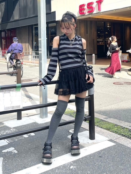 Uglyshadow アグリーシャドウ ワンピース ミニ Uglyshadow】DOTTED PUMPKIN SKIRT PANTS / 【アグリーシャドウ