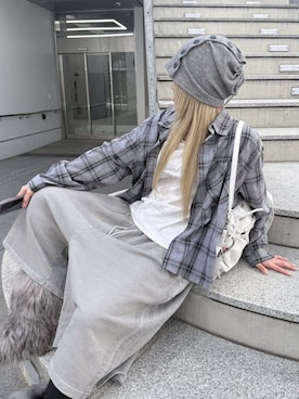Never mind the XU / Chikashitsu+さん(レディース・160cm)の春コーディネート