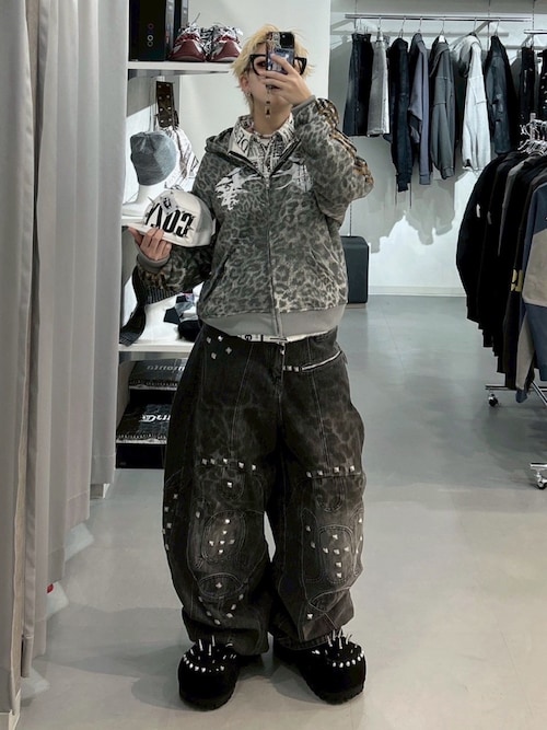 セール】【Cozy world Wide】'25 LEOPARD' ROYAL ZIP HOODIE