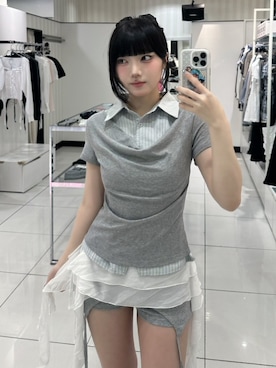 Never mind the XU / Chikashitsu+さん（レディース・151cm）の夏コーディネート