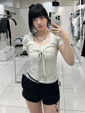 Never mind the XU / Chikashitsu+さん(レディース・151cm)の夏コーディネート