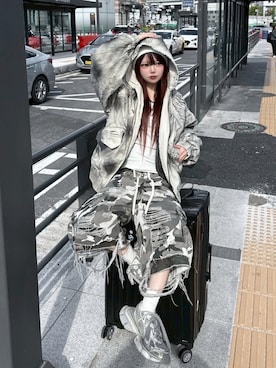 Never mind the XU / Chikashitsu+さん（レディース・157cm）の冬コーディネート