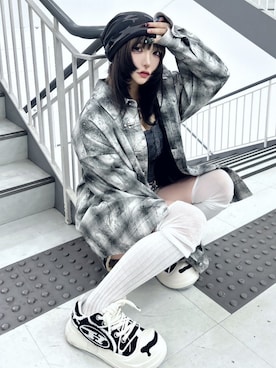 「ショートパンツ」｜Never mind the XU / Chikashitsu+さん（骨格ウェーブ・レディース・153cm）の夏コーディネート
