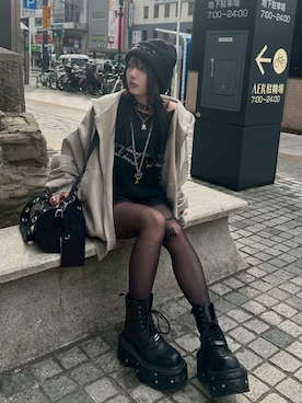 Never mind the XU / Chikashitsu+さん（レディース・165cm）の冬コーディネート