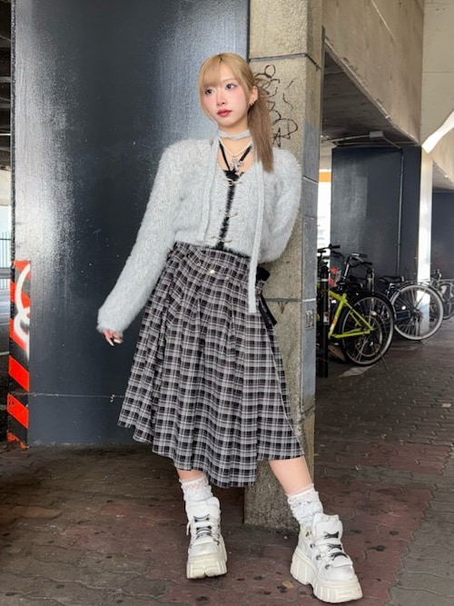 カーディガン 「XU」tie set knit cardigan レディース XU カーディガン 「XU」tie set knit cardigan レディース