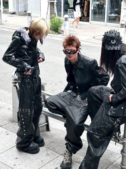 UNIZ】8 Backs J-Cut Pants / 【ユニズ】ダーティーライクレイヤード 