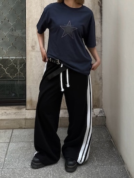 「Chikashitsu +（チカシツプラス）のアイテム」を使った、Never mind the XU / Chikashitsu+さん（レディース・164cm）の夏コーディネート